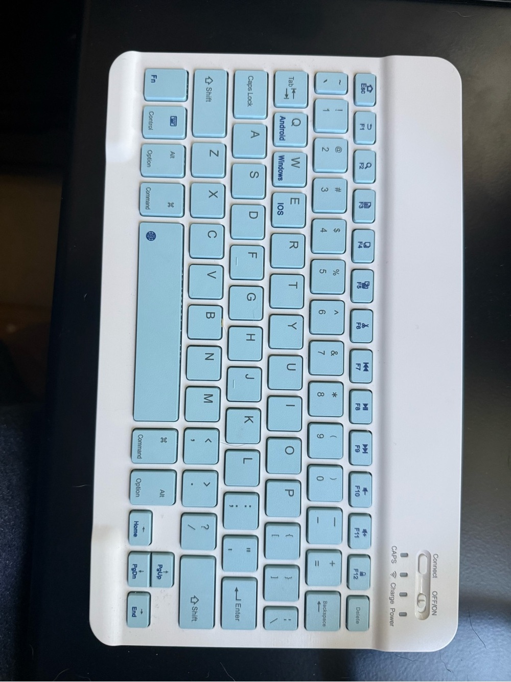 Wireless Bluetooth Keyboard - Light Blue